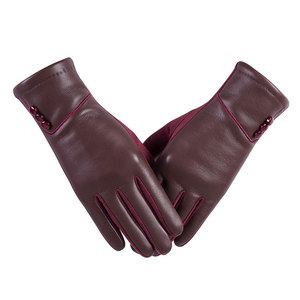 New Winter Season Fashion Women Lady Soft Leather Dressing <b>Gloves</b> Winter Warm with fur women Driving <b>Gloves</b> - Product Image 1