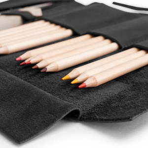 Étui de rangement pour pinceaux en cuir avec logo personnalisé, fait main, pour artistes aquarellistes, fournisseur direct d'usine à bas prix - Product Image 4