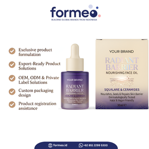 Huile pour le visage et le cou en marque privée OEM/ODM avec vitamine C et acide hyaluronique pour une peau éclatante, réduction des taches brunes, hydratant anti-âge - Product Image 3