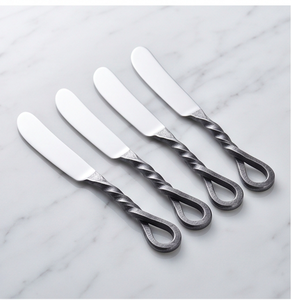 Juego de cuchillos para queso de acero inoxidable, juego de 4 utensilios para queso con mango retorcido, herramientas duraderas para queso para uso en la cocina - Product Image 1