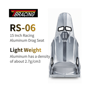 Asiento de Carreras de Aluminio Resistente a la Corrosión, Asiento Drag de 15 Pulgadas, Estructura de Aluminio Duradera, OEM ODM, Logotipo Personalizado para Autos de Carreras - Product Image 5