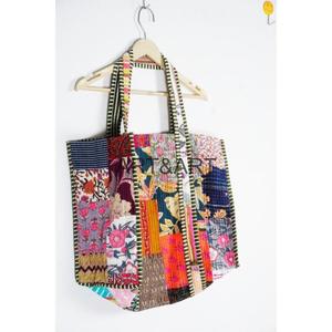 Handmade Cotton Quilted Tote <b>Bag</b> for Women Custom Patterned <b>Patchwork</b> Printed Great for Daily Use & Travel Gift Idea - Product Image 4