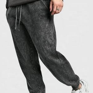 Kivotech Men's Heavyweight Cotton Acid Wash <b>Jogger</b> Set Custom Slim Fit Flare Sweatpants with Streetwear Style Casual <b>Work</b> Wear - Product Image 4