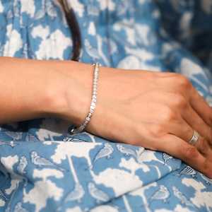 Classic 4.40ct Round Cut Lab Grown Diamond Tennis <b>Bracelet</b> 9K 14K 18K <b>Solid</b> Gold IGI Certified E Color Clarity VVS - Product Image 4