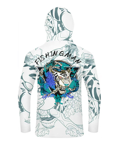 Sudadera con Capucha Personalizada Impermeable con Estampado para Exteriores, Protección UV, Ligera, Transpirable, de Manga Larga para Caza y Pesca - Product Image 4
