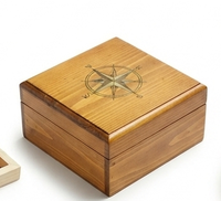 Boîte de rangement en bois de pin sur mesure avec couvercle à charnières, étui organisateur rectangulaire poli pour emballage cadeau de table, artisanal de haute qualité