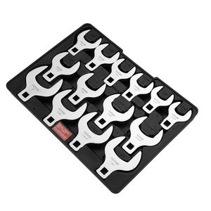 Set di chiavi a zoccolo SAE da 1/2 pollice, 14 pezzi, in acciaio 40CR, con incisione laser ed espositore portaoggetti - Product Image 1