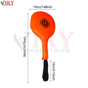 Almohadilla de golpeo de Taekwondo de doble cara, duradera, de cuero, personalizable, de alto impacto, para entrenamiento profesional, MMA y fitness - Product Image 5