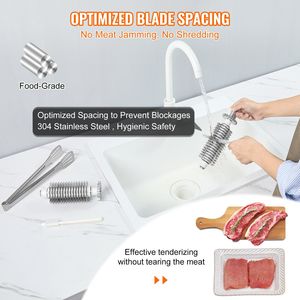Macchina elettrica commerciale 450W per intenerimento per carne pesante in acciaio inossidabile per utensili da cucina con manico per intenerire il pesce - Product Image 3