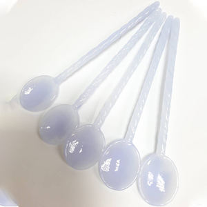 Cuchara de Vidrio de Borosilicato Ecológica y Colorida Personalizada de 15 cm, Estilo Europeo para Fiestas de Cócteles - Venta al por Mayor - Product Image 5