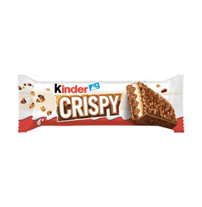 ขนมวาฟเฟิลกรอบ Kinder Crispy แบบดั้งเดิม แพ็ค 24 ชิ้น - เวเฟอร์ช็อกโกแลตกรอบเบา สำหรับผู้จัดจำหน่ายทั่วโลก - Product Image 3