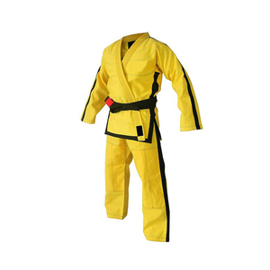 Combinaisons de karaté les plus vendues avec logo personnalisé, en coton 100% pour hommes, couleur unie, pour le judo et le karaté. - Product Image 1