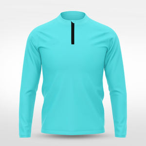 Vente en gros de coupe-vent sport décontracté léger pour homme, personnalisé, patchwork, avec fermeture éclair 1/4, en nylon et polyester, pour l'entraînement en extérieur - Product Image 6