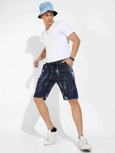 Shorts Bermuda Homme en Coton Uni, Boutons, Style Décontracté, Taille Mi-Haute, Tissé, Respirant, Style Toile, Séchage Rapide, Vintage - Product Image 5