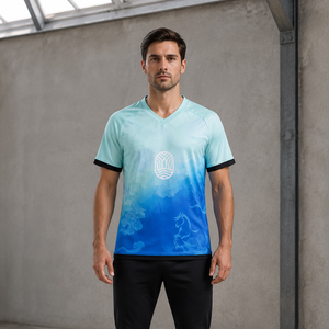 เสื้อฟุตบอลพิมพ์ลายดิจิตอล TESSUTO แบบกำหนดเอง แห้งเร็ว 220 กรัม โพลีเอสเตอร์/ไนลอน ระบายอากาศได้ดี คอวี แขนสั้น สำหรับเล่นกีฬา - Product Image 3