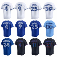 Maillots de baseball personnalisés très demandés – Ensembles en Spandex/Coton/Fibre de bambou, imprimés par transfert thermique, broderie 3D, respirants et à séchage rapide