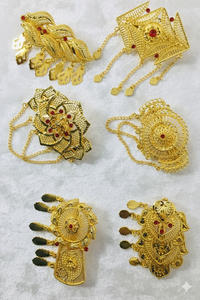 MOLL JEWELLERS - Joyería Vintage Chapada en Oro, Aleación Hecha a Mano, Ecológica, Impermeable, Elegante, con Mini Flores, Borlas y Brillo - Product Image 5