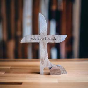 Placa de Madera con Cruz para Oración Cristiana Personal, para Devoción - Product Image 2