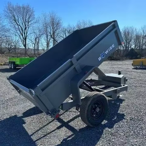 Remolque Volquete 5x8 de Gran Venta con Puerta Esparcidora 5K, Modelo 2024, Disponible para Agricultores y Contratistas, Entrega Rápida - Product Image 4