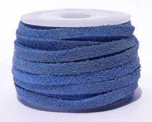 Cordon plat en dentelle de cuir suédé H5mm de haute qualité en gros pour bracelet à bricoler soi-même bijoux et autres accessoires dernière conception - Product Image 1