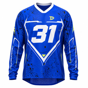 Maillot de motocross personnalisé haut de gamme à manches longues, chemise de course tout-terrain pour hommes, maillot de moto MX avec graphismes sublimés - Product Image 2