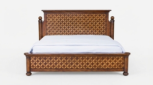 Solid Wood Traditional <b>Platform</b> <b>Bed</b> <b>Frame</b> Classic Wooden Bedroom Furniture for Home & Hotel - Product Image 1