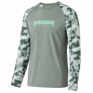 เสื้อฟิตเนสผู้ชายลายพรางแขนยาวผ้าโพลีเอสเตอร์และคอตตอนแบบซับลิเมชั่น ดีไซน์ใหม่ขายดี - Product Image 1