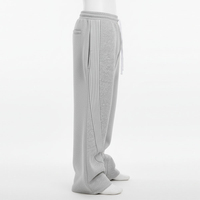 2026 Wholesale Custom Logo Streetwear Casual Eco-Friendly Quick Dry Breathable Cotton Oversize Baggy Jogging Wide Leg Stacked