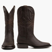 Bottes en cuir personnalisables pour homme et femme, hauteur genou, style cowboy, bottes de pluie