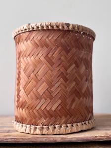 Panier en bambou tressé vintage, pot de plante rustique en rotin, panier de rangement en osier naturel, décoration intérieure, fournisseur en gros - Product Image 4