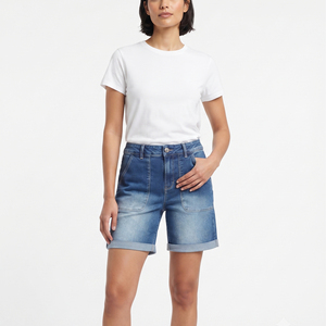 Manufacture Denim Shorts Wholesale Streetwear Fashion Style <b>Jeans</b> Shorts Men Wholesale Stretch Casual Denim Shorts Men's - Product Image 1