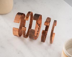 Brazalete de Cobre Puro de Fabricación India, Joyería de Meditación y Sanación, Brazalete Ajustable para Hombres y Mujeres - Product Image 4