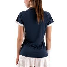 T-shirts pour femmes avec demi-fermeture éclair sur le devant, séchage rapide, respirants, en jersey tricoté imprimé, décontractés, esthétiques, pour le tennis et le sport - Product Image 3