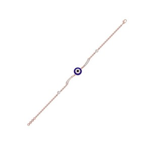 IGI Certified Lab Grown Round Diamond Charm Bracelet in 14K Yellow / White / Rose Gold - Product Image 3