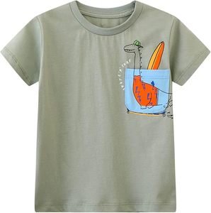 Camiseta para Niños al por Mayor, Logotipo Personalizado, Lisa, Manga Corta, Camiseta de Alta Calidad de Algodón Orgánico, Tops de Verano para Niños - Product Image 2