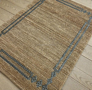 Alfombra de Yute Hecha a Mano, Alfombra Natural Trenzada Ecológica, Alfombra Rústica de Estilo Bohemio Tejida a Mano, Decoración para Sala de Estar, Dormitorio y Hogar - Product Image 2