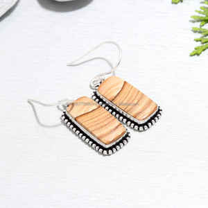 Handmade 925 Solid Sterling Silver <b>Earring</b> Handmade Jewelry <b>Earring</b> Solid Silver <b>Earring</b> Gift For Her - Product Image 5