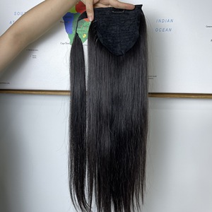 VENTE CHAUDE cheveux bruts Cheveux Humains Vietnamiens Longue Ligne Droite Clip Sur Postiches Extension Clip Queues De Cheval Vietnam Usine - Product Image 3