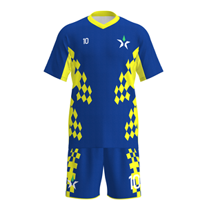 Maillot de football personnalisé MYTH STAR de qualité supérieure, tissage diamanté Royal Engineered, bordure haute visibilité, uniforme d'élite - Product Image 1