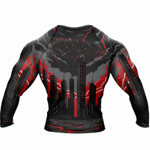 Camisetas de Compresión para Gimnasio, Manga Larga, Rashguard Personalizado para BJJ, Rashguard Sublimado para Hombre, Cómodo para MMA, en Diferentes Colores - Product Image 2