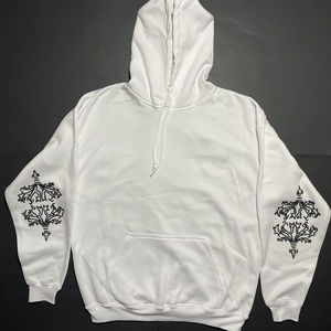 Sudadera con Capucha de Hip Hop Personalizada para Hombre, Estilo Urbano, Corte Regular, con Estampado de Diamantes de Imitación, 100% Algodón, 2 Piezas - Product Image 1