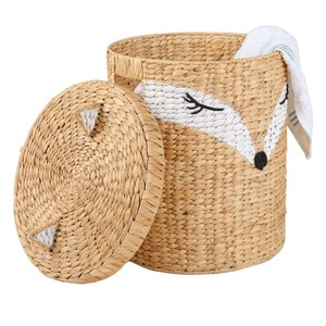 Eco-friendly <b>Animal</b> <b>Basket</b> for Children's Toy Storage Woven Natural Water Hyacinh Storage <b>Basket</b> <b>Laundry</b> <b>Basket</b> - Product Image 1