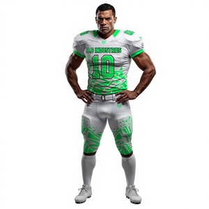 Uniforme de Fútbol Americano Personalizado, Unisex, Pantalones Cortos, Absorbentes de Humedad, de Secado Rápido, Transpirables, Sublimados, Ropa Deportiva para Equipo - Product Image 2