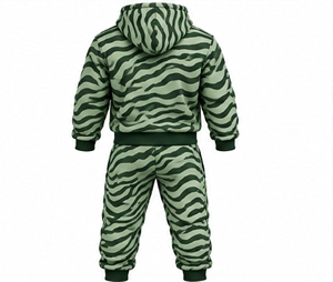 Conjunto Deportivo de Camuflaje Verde para Hombre, Sudadera con Cremallera Completa y Pantalones para Correr, Ropa Deportiva Urbana - Product Image 2