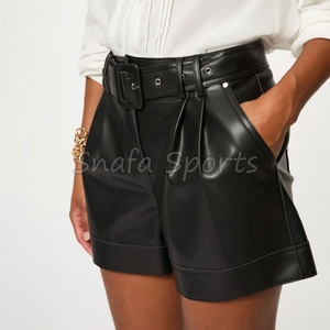 Shorts de Cuero para Mujer de Verano, Alta Calidad, Transpirables, Ligeros, Diseño Personalizado, Ropa Deportiva, 100% Cuero, en Venta - Product Image 4