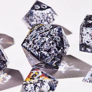 Juego de Dados de Resina de Alta Gama con Bordes Afilados, Dados de Resina Poliédricos Profesionales para Juegos de Rol de Mesa como Dungeons and Dragons, Dados al por Mayor - Product Image 3
