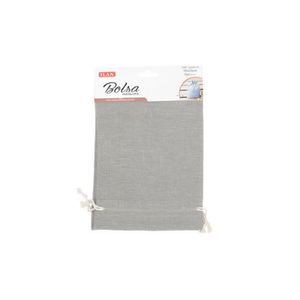 Borsa in tessuto Ilan 9x12 cm 3 pezzi Grigio Borsa portaoggetti multiuso - Product Image 2