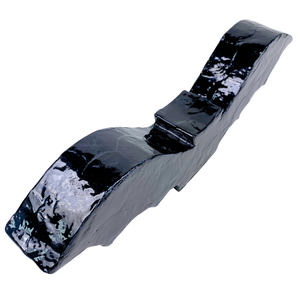 Sculpture en MDF en forme de chauve-souris avec incrustation de Capiz noir, figurine d'animal volant d'Halloween faite à la main pour la décoration intérieure et l'affichage de fête - Product Image 3