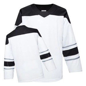 Nouveau design de maillot de hockey sur glace personnalisable, 100% polyester, respirant, séchage rapide, haute qualité, service OEM, prix de gros, pas cher - Product Image 1