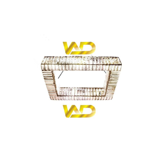 Lustre moderne de luxe en cristal K9, luminaire de plafond LED à économie d'énergie et à intensité variable pour la décoration intérieure des halls d'hôtel - Product Image 3